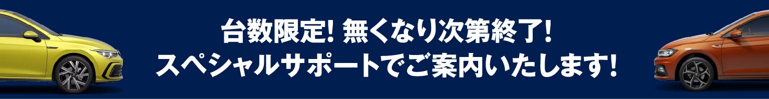 台数限定! 無くなり次第終了!スペシャルサポートでご案内いたします!